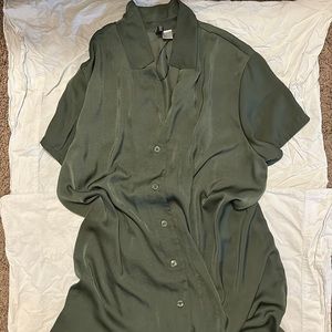 H&M button down dress